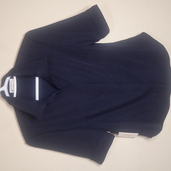 Babaton Bello Button Down Short Sleeve Pure INDIGO Size S NWT - Picture 2 of 8